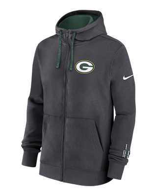 Green Bay Packers Playbook Page Club Men's Nike NFL Full-Zip